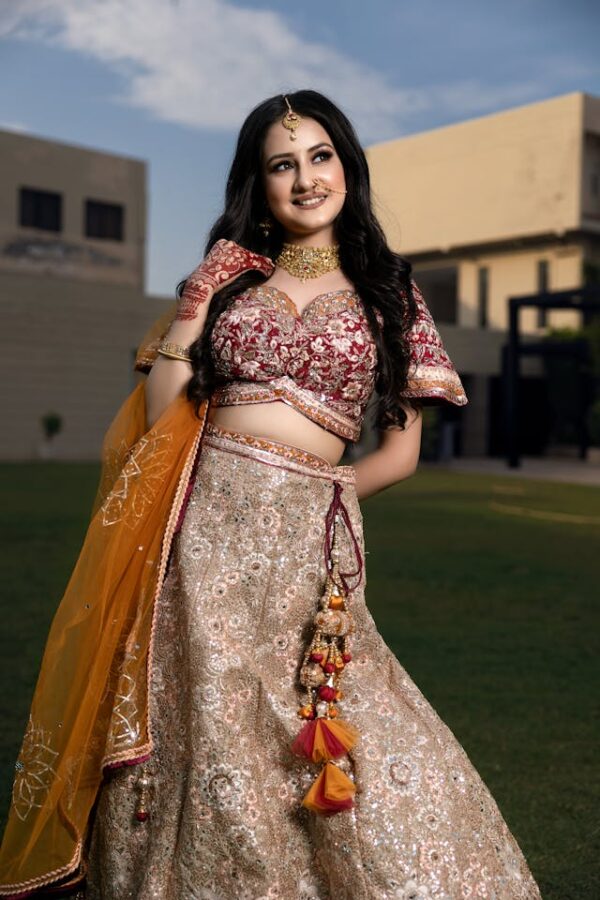 Womens traditional dress lehenga
